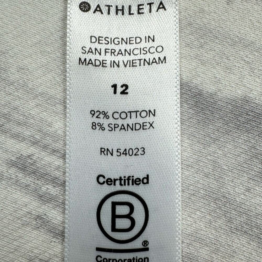Athleta Pants Womens 12 Gray Camo Farallon Printed Jogger Sweatpants Comfort Gym - Picture 7 of 13